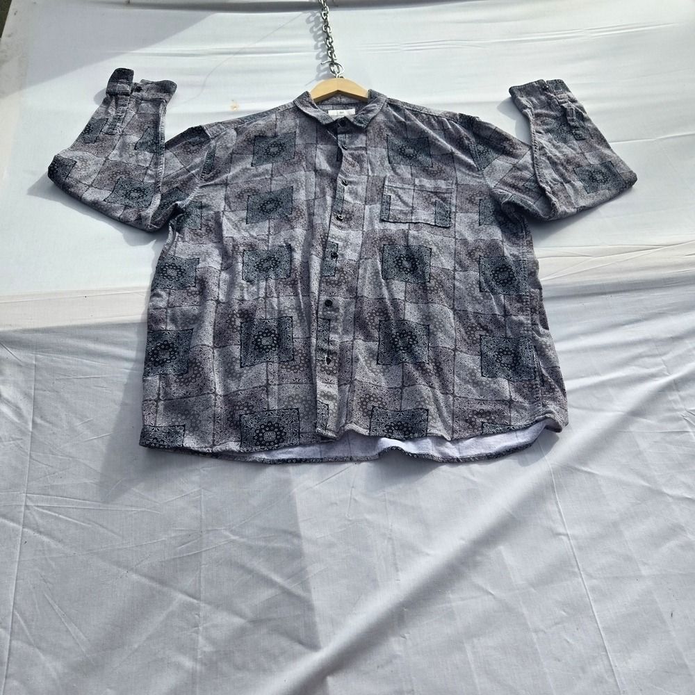 BP Gray Patterned Shirt - Picture 4 of 7